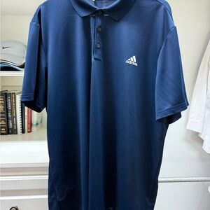 Adidas Men's Dark Blue Polo Shirt